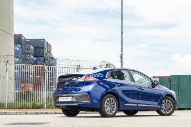Hong Kong, Çin 3 Haziran 2020: Hyundai IONIQ Elektrik Test Günü 3 Haziran 2020.