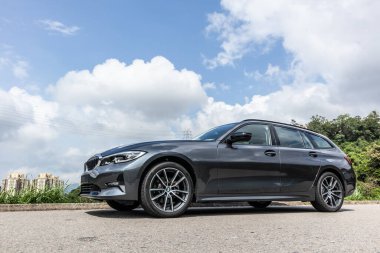 Hong Kong, Çin 29 Mayıs 2020: BMW 3 Test Sürüşü Günü 29 Mayıs 2020, Hong Kong.