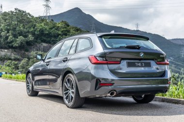 Hong Kong, Çin 29 Mayıs 2020: BMW 3 Test Sürüşü Günü 29 Mayıs 2020, Hong Kong.