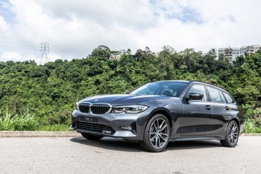 Hong Kong, Çin 29 Mayıs 2020: BMW 3 Test Sürüşü Günü 29 Mayıs 2020, Hong Kong.