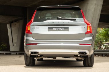 Hong Kong, Çin 29 Mayıs 2020: Volvo XC90 Test Sürüşü 29 Mayıs 2020, Hong Kong.