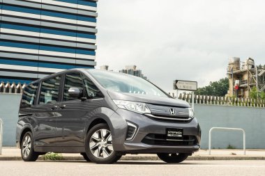 Hong Kong, Çin 27 Mayıs 2020: Honda Stepwgn Test Sürüşü 27 Mayıs 2020.