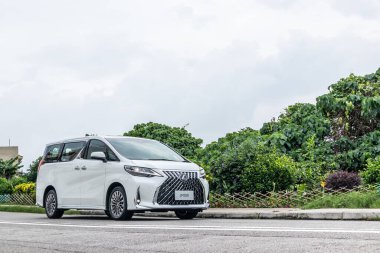 Hong Kong, Çin 22 Mayıs 2020 Lexus LM350 test sürüşü 22 Mayıs 2020, Hong Kong.
