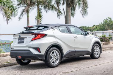 Hong Kong, Çin 12 Mayıs 2020: Toyota C-HR Test Sürüşü 12 Mayıs 2020, Hong Kong.
