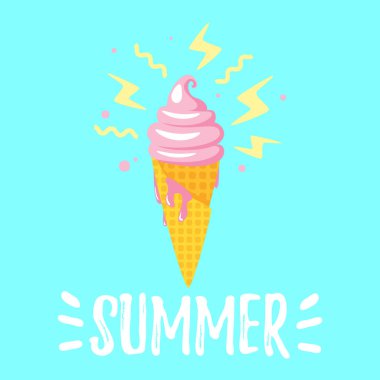 Sezon kartpostal için yaz tasarım