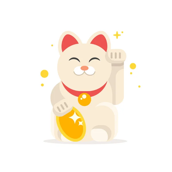 幸运猫招 neko — 图库矢量图片