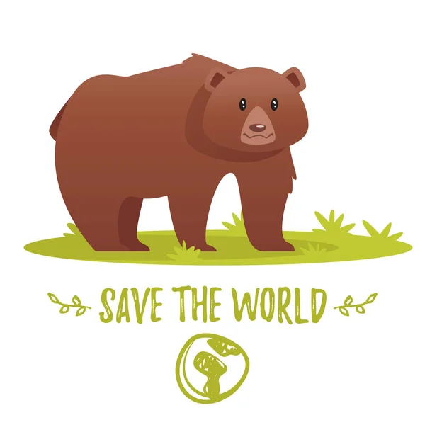 Світ день охорони навколишнього середовища Вітальна листівка — стоковий вектор