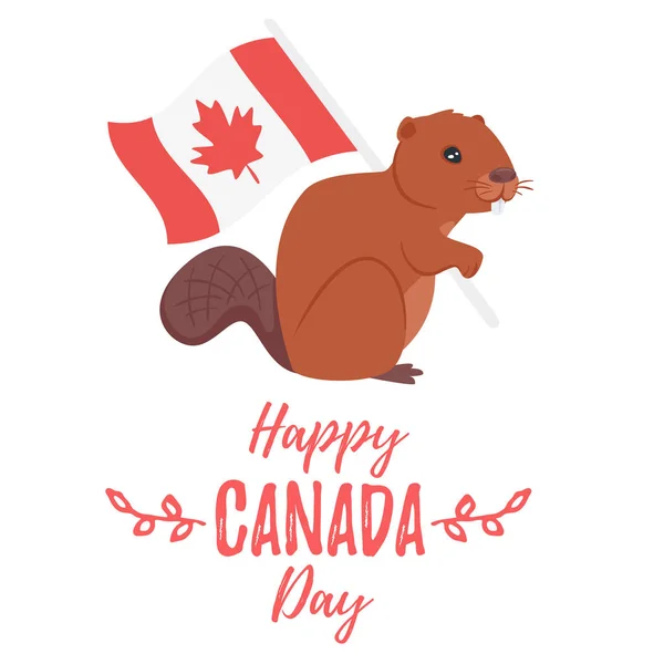 Canada dag wenskaart — Stockvector