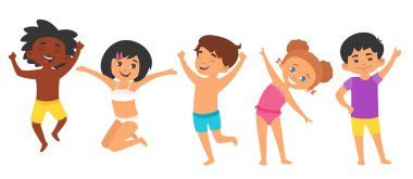  Çocuk yüzme elbiseli