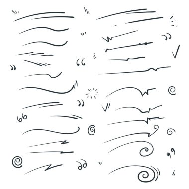 swishes, swashes, swoop set clipart