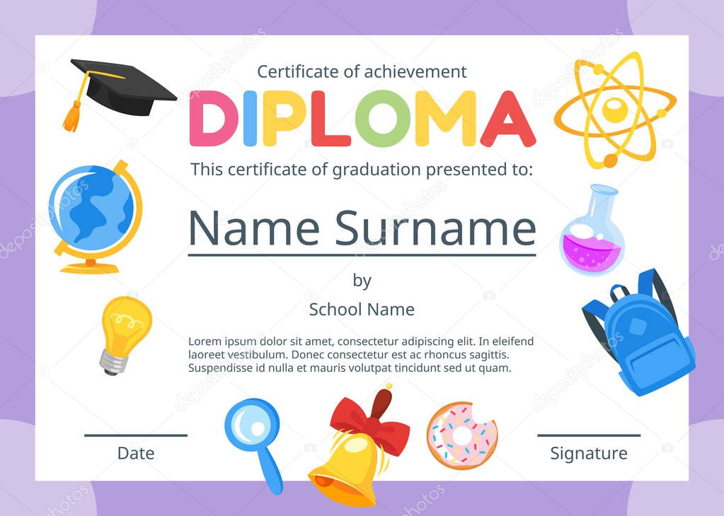 certificado de diploma de crianças para o pré escolar \u2014 vetor decertificado de diploma de crianças para o pré escolar \u2014 vetor de stock © tkronalter9 gmail com 205945650