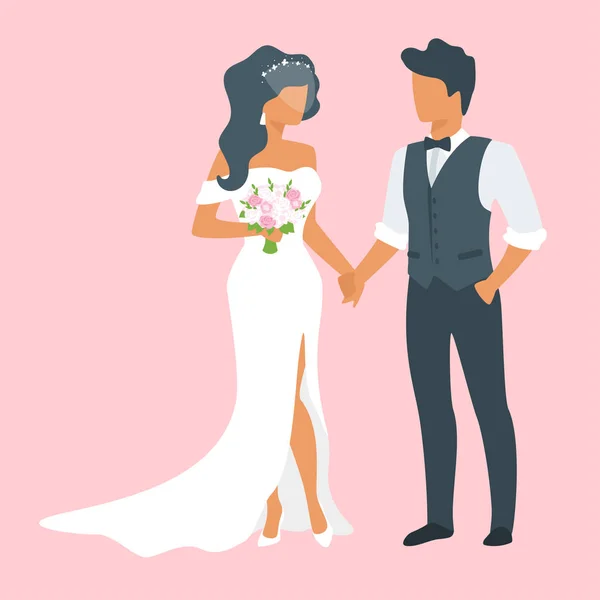 Illustration zum Hochzeitstag — Stockvektor