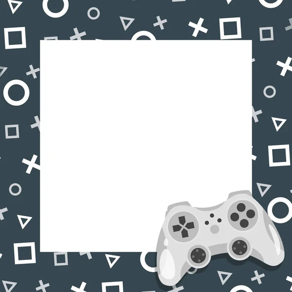 Gaming video and photo frame — Stock Vector