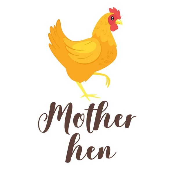 Slogan poule pour la conception de vêtements — Image vectorielle