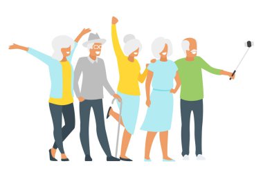 Yaşlı kıdemli erkek ve kadın