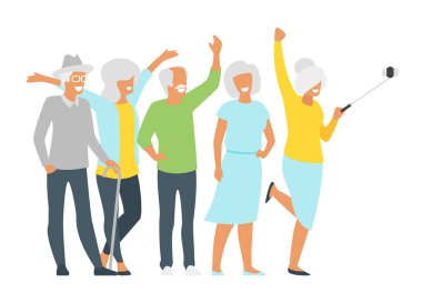 Yaşlı kıdemli erkek ve kadın