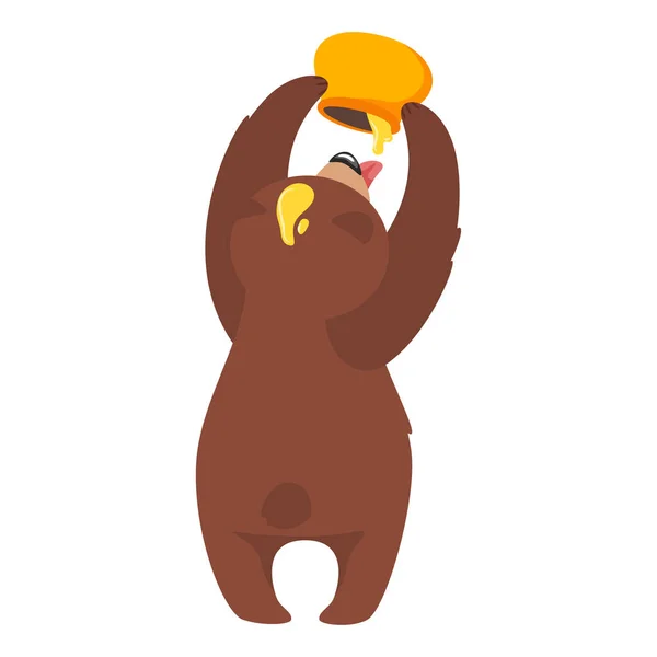 Cartoon bruin grizzly bear — Stockvector
