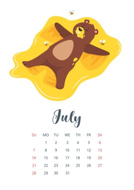 2019 yılı takvim sayfası