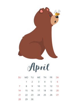 2019 yılı takvim sayfası