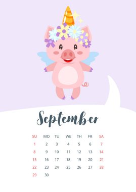 2019 yılı takvim sayfası