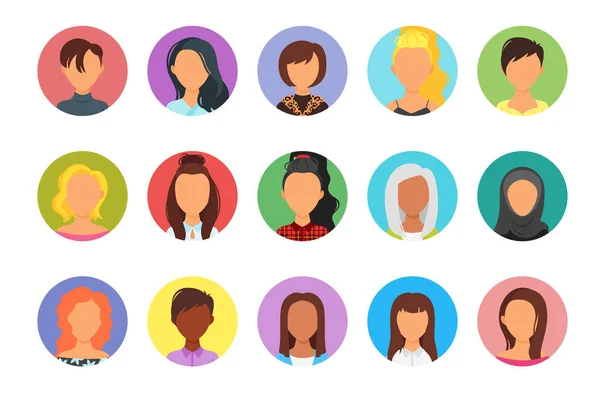 Set of people avatar — Stock Vector