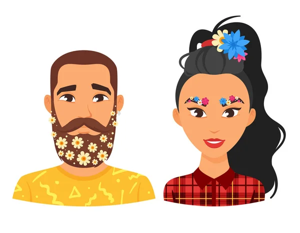 Conjunto de personas avatar — Vector de stock