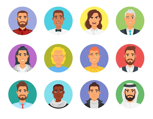 Set of people avatar — Stock Vector