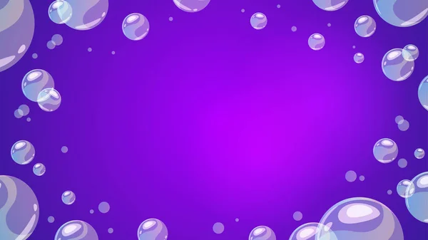 Soap transparent bubbles — Stock Vector