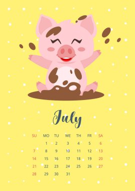 2019 yılı takvim sayfası