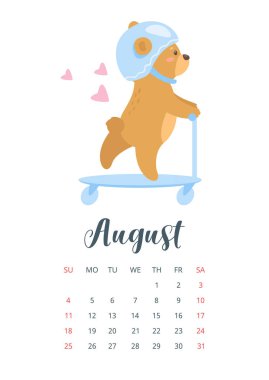 2019 şirin oyuncak ayı takvimi