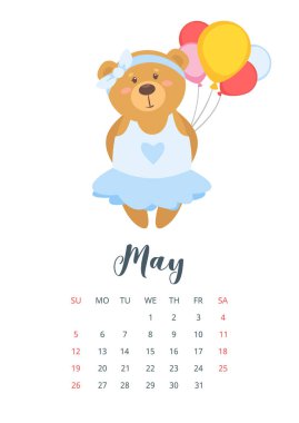 2019 şirin oyuncak ayı takvimi