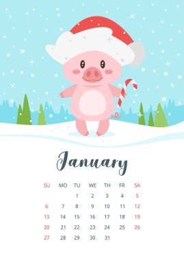 2019 domuz aylık takvim yılı