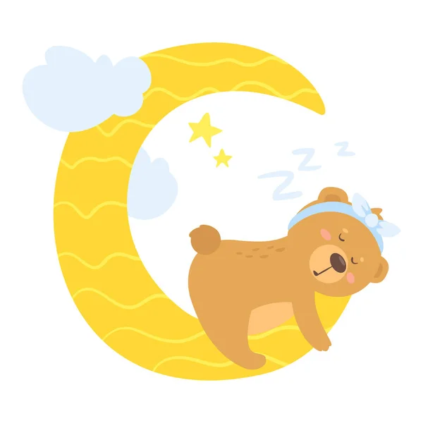 Lindo oso de peluche — Vector de stock