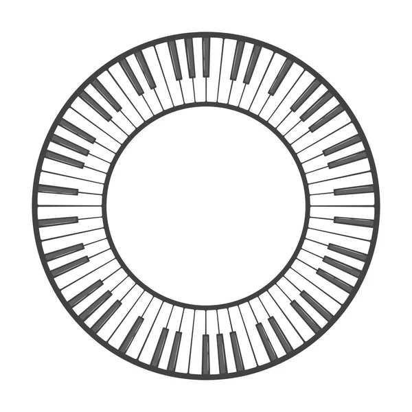 Teclas de instrumentos musicais . — Vetor de Stock