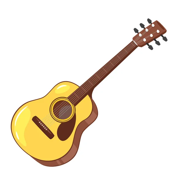 Muziekinstrument - gitaar — Stockvector