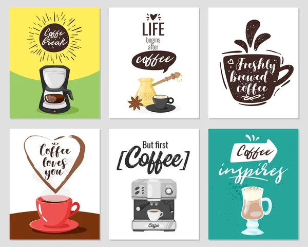 Modèle d'affiche de café pour restaurant — Image vectorielle
