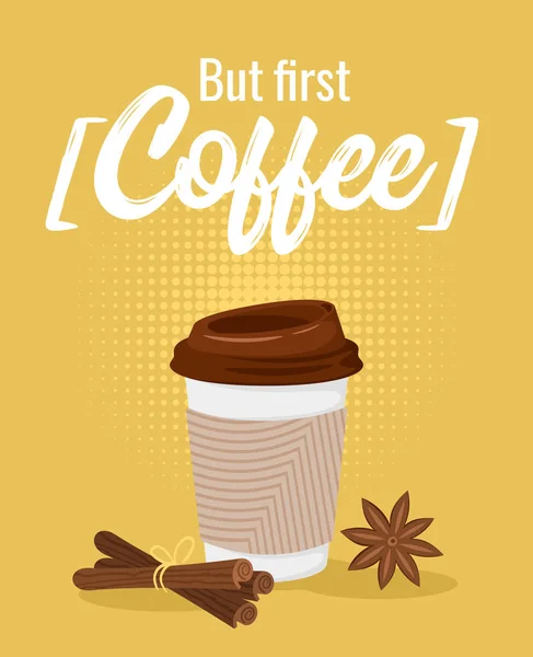 Modèle d'affiche de café pour restaurant — Image vectorielle
