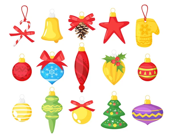 Holiday Christmas tree toys. — Stock Vector