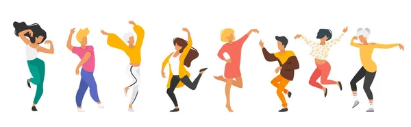 Tanzende Menschensilhouette — Stockvektor