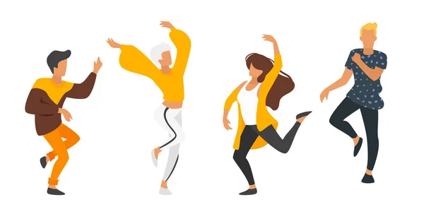 Danse gens silhouette — Image vectorielle