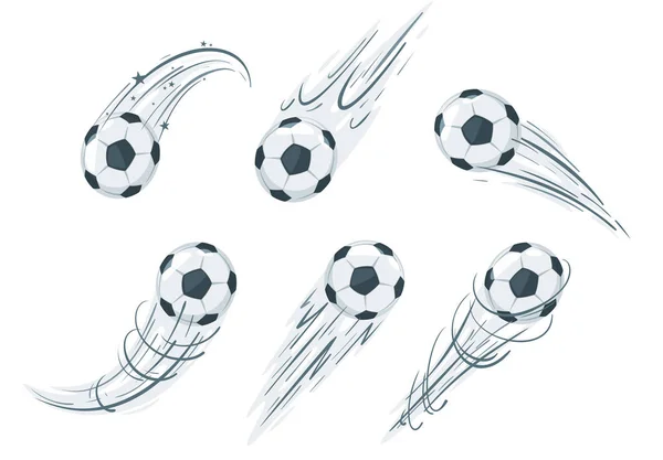 Футбольный мяч в действии — стоковый вектор