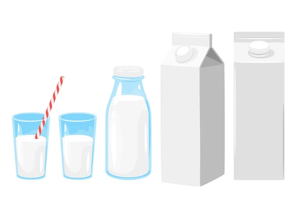 Melk pictogram op witte achtergrond — Stockvector