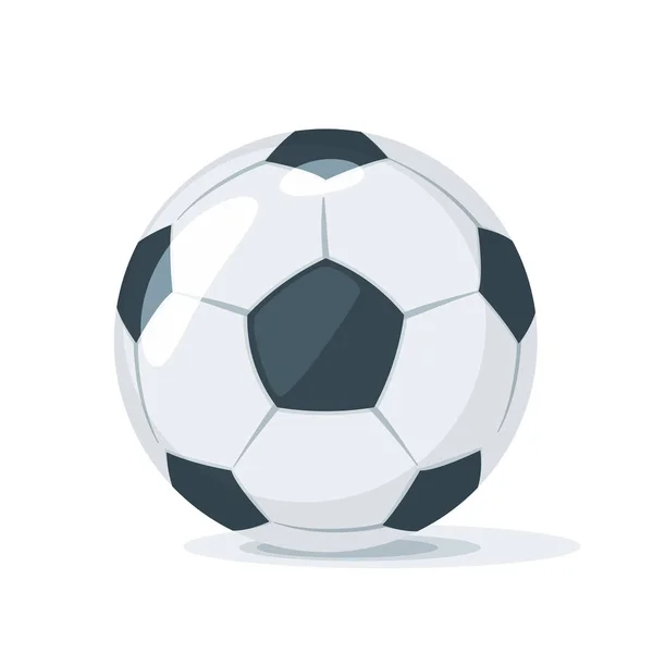 Pelota de fútbol vector ilustración. — Archivo Imágenes Vectoriales