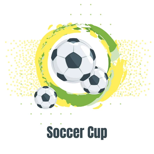 サッカー選手権デザイン要素 — ストックベクタ
