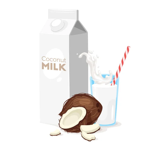 Milch-Symbol auf weißem Hintergrund — Stockvektor