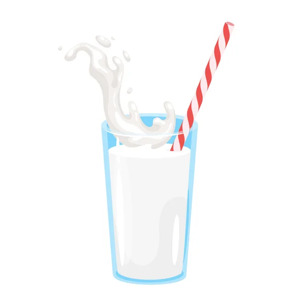Icono de leche sobre fondo blanco — Vector de stock