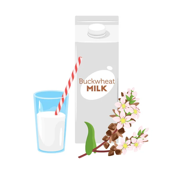 Melk pictogram op witte achtergrond — Stockvector