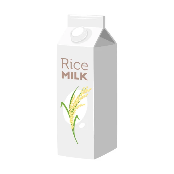 Icône de lait sur fond blanc — Image vectorielle