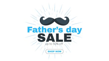 Baba gün afiş satış şablonu 