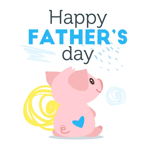 Γιορτή πατέρα πρότυπο ευχετήριας κάρτας — Διανυσματικό Αρχείο